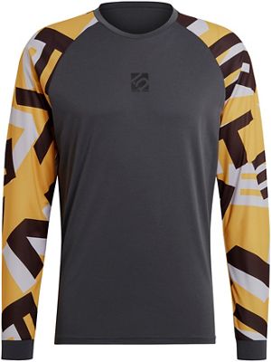 Five Ten TrailX Long Sleeve Tee - Grey Six-Hazy Yellow - M, Grey Six-Hazy Yellow